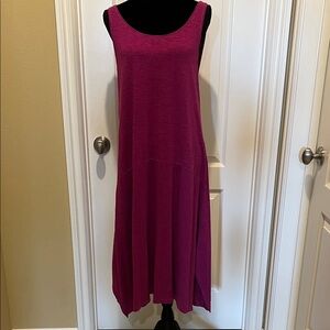 Eileen Fisher Rich Purple Midi Dress
